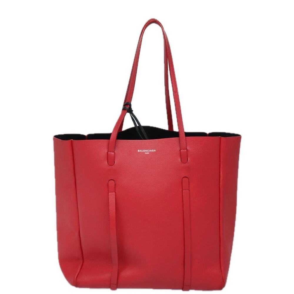 Balenciaga Leather Everyday Tote S Bag Red